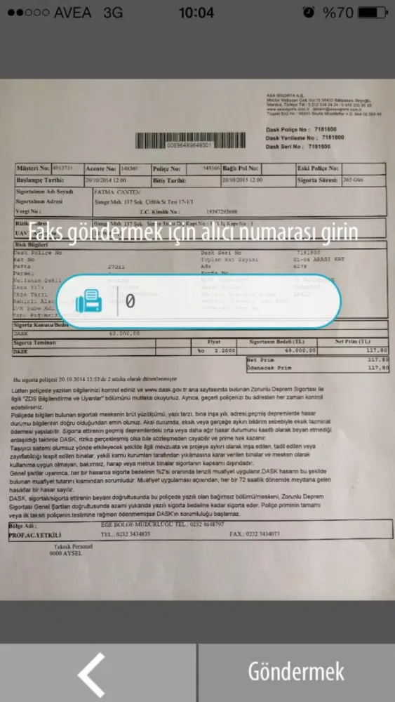 Faks Makinesi سکرین شاٹس