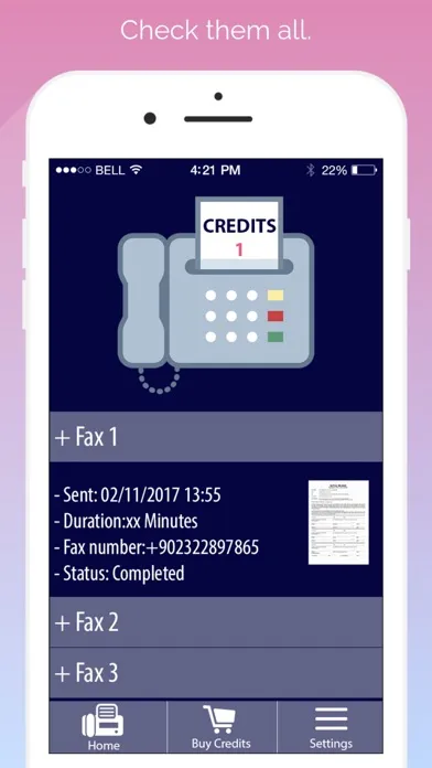 Zrzuty ekranu Fax it!