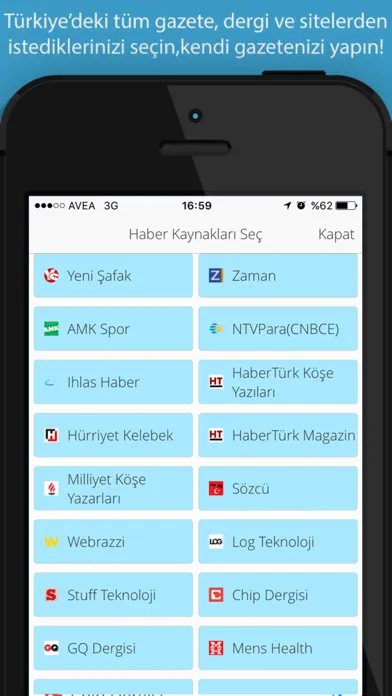 Zrzuty ekranu Haberler ve Gazeteler