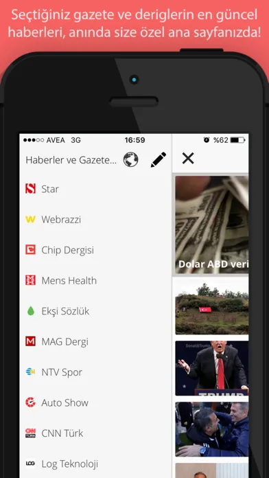 Zrzuty ekranu Haberler ve Gazeteler