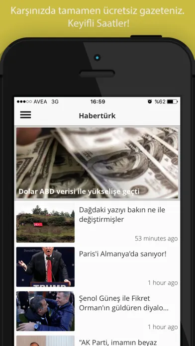 Zrzuty ekranu Haberler ve Gazeteler