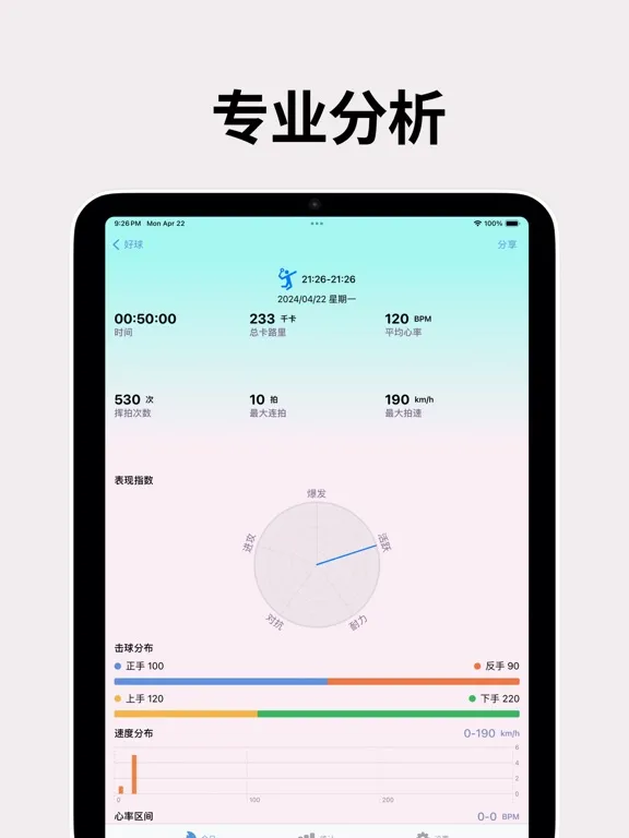 GoodShot - Badminton tracker iPad  Screenshots