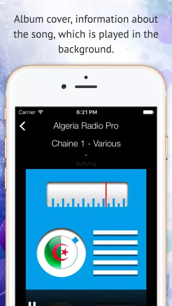 Tangkapan skrin Algeria Radio Pro
