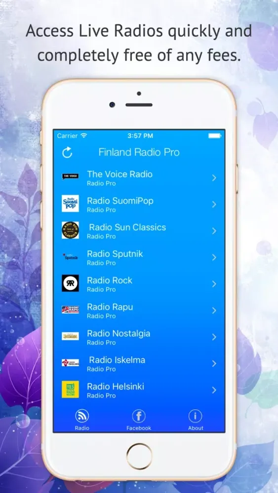 Zrzuty ekranu Finland Radio Pro