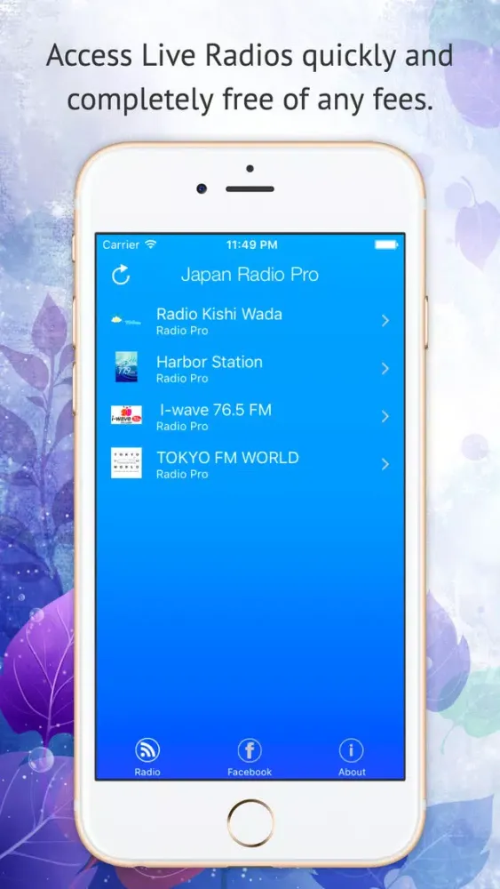 Zrzuty ekranu Japan Live Radio Pro
