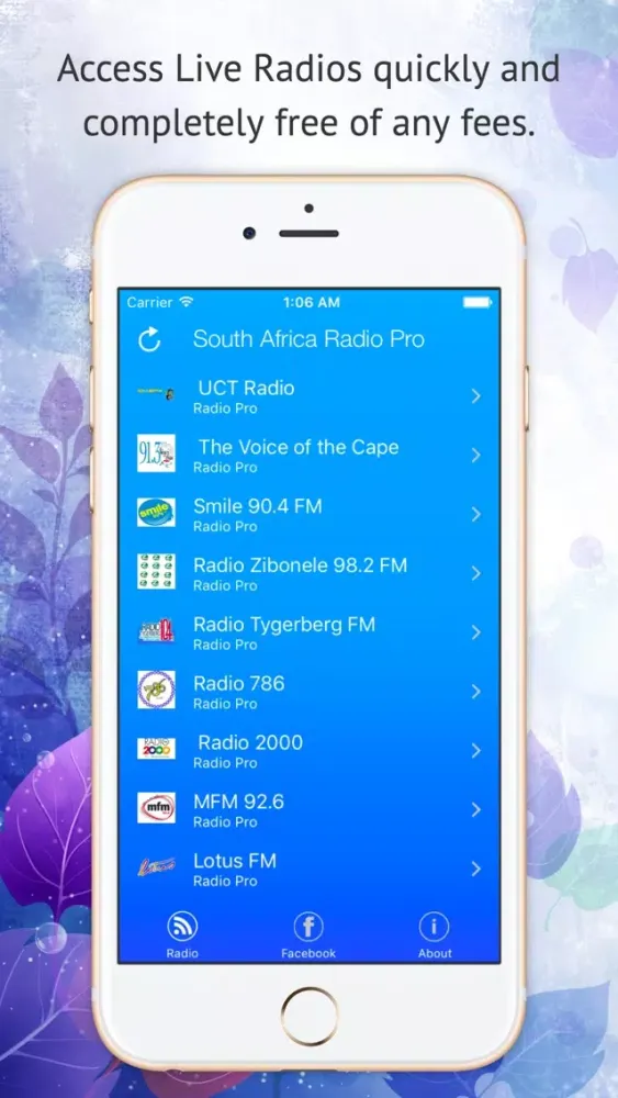 Capturas de pantalla de South Africa Radio Pro