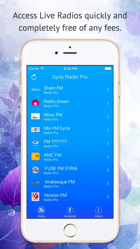 Ảnh chụp màn hình của Syria Radio Pro