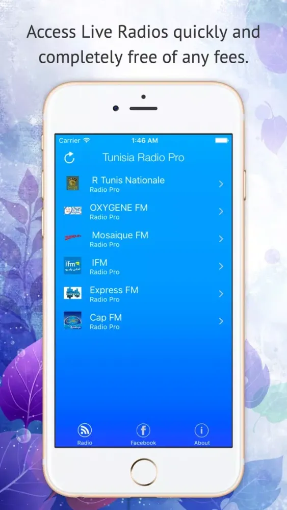 Captures d'écran de Tunisia Radio Pro