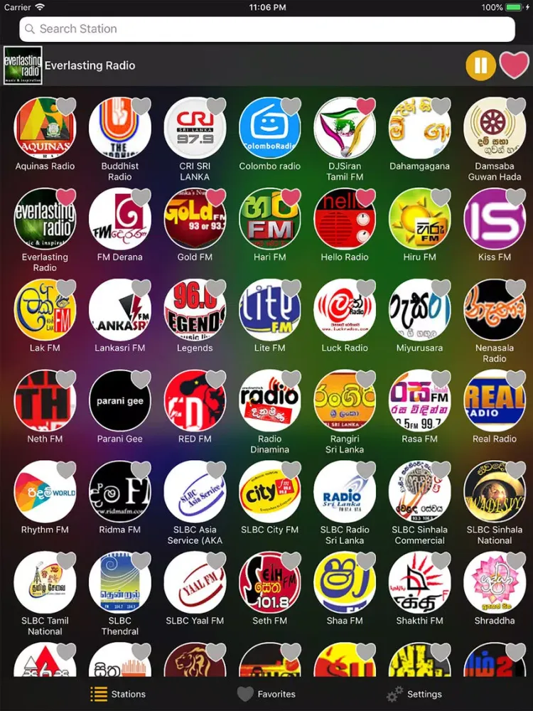 Capturas de pantalla de Sri Lanka Live Radio iPad 