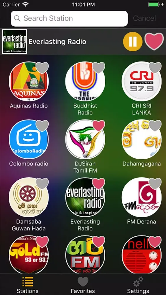 Capturas de pantalla de Sri Lanka Live Radio