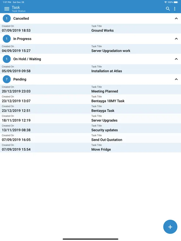Скриншоты TeamKonnect Enterprise iPad 