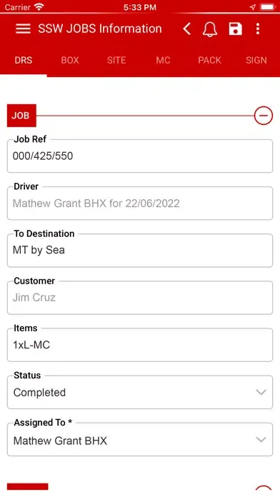 SSW Driver App应用截图