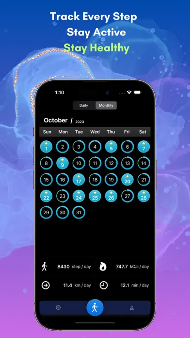 Move Metrics: Step Counter App স্ক্রিনশট