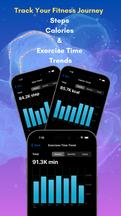 Zrzuty ekranu Move Metrics: Step Counter App