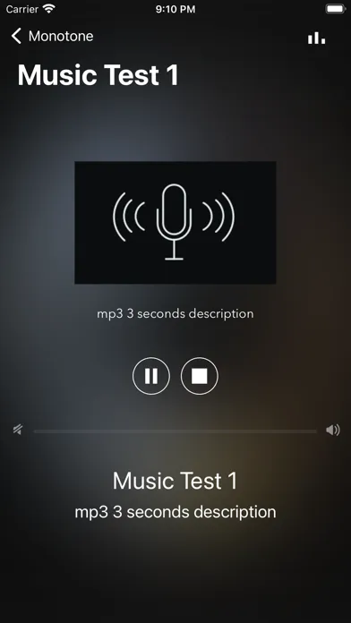 Capturas de pantalla de Monotone - Listen Music