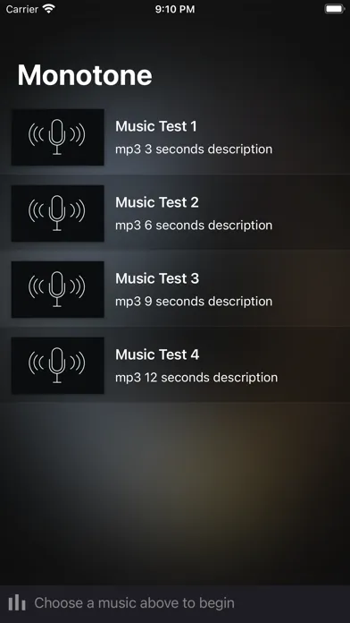 Capturas de pantalla de Monotone - Listen Music