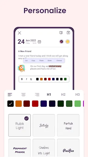 Diary, Private Notes with Lock Screenshots
