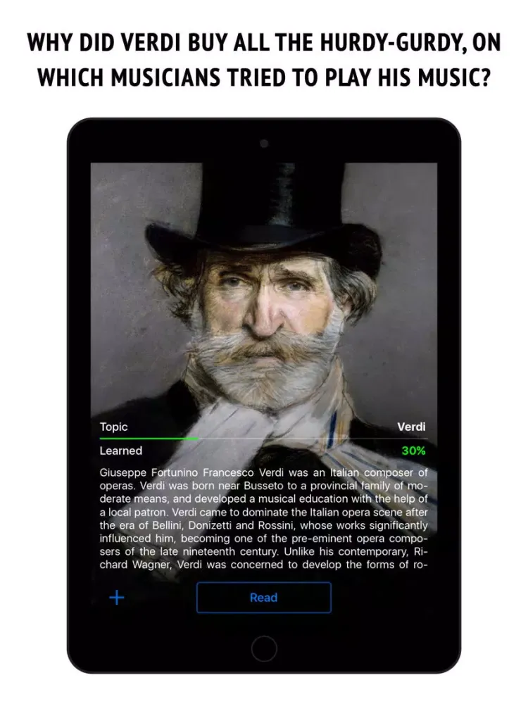 Verdi - interactive encyclopedia iPad  سکرین شاٹس