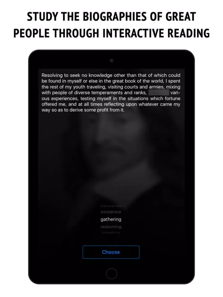 Descartes - interactive book iPad  スクリーンショット