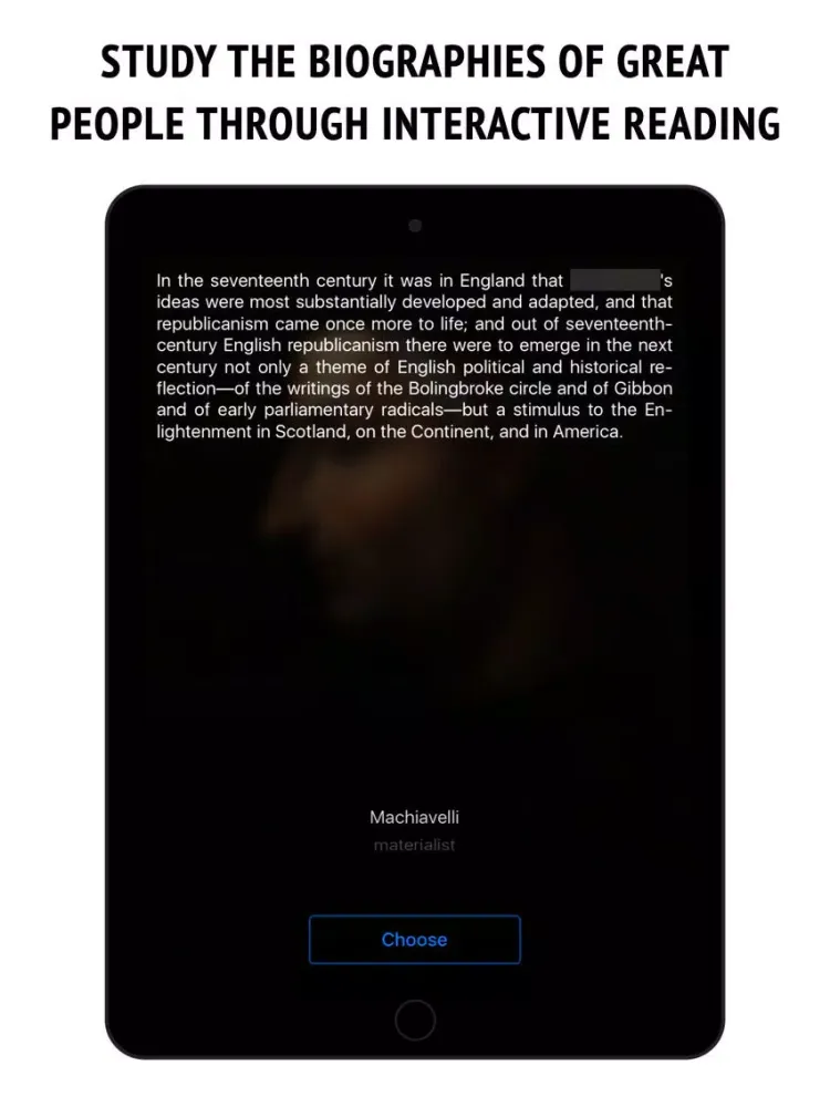 Capturas de pantalla de Machiavelli - interactive biography iPad 