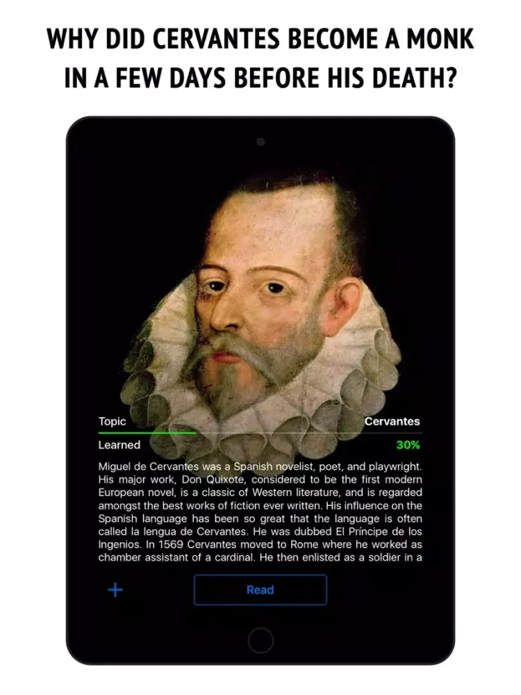 Cervantes - interactive book iPad  Screenshots