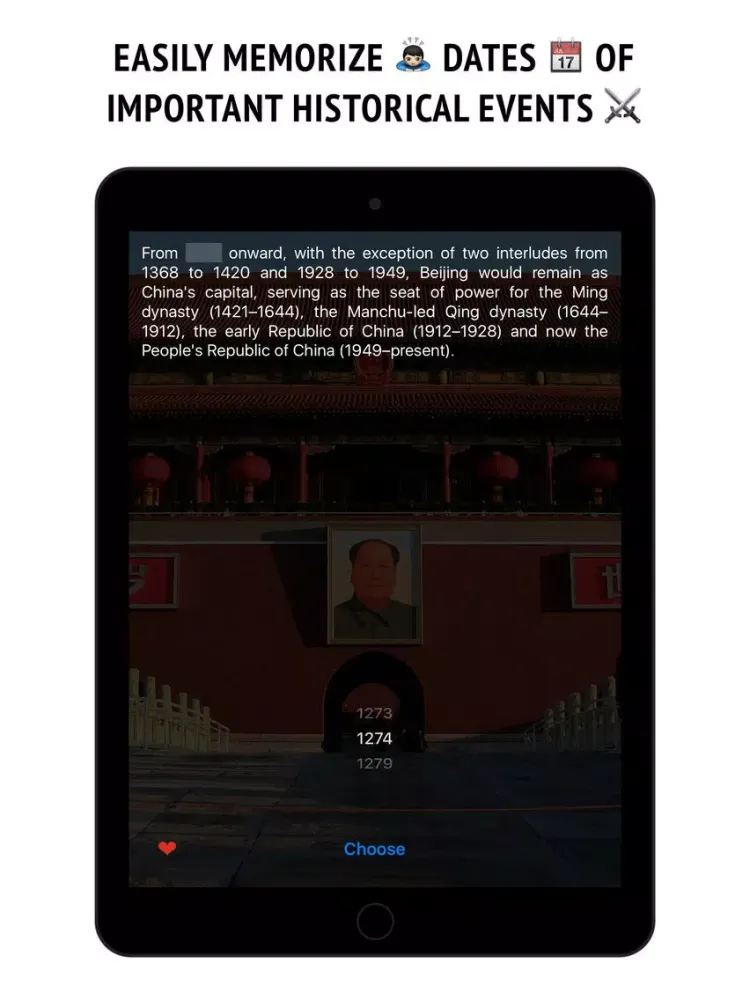 Ảnh chụp màn hình của History of Beijing iPad 