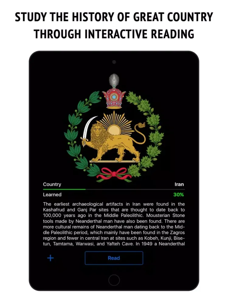 Iran - the country's history iPad  স্ক্রিনশট