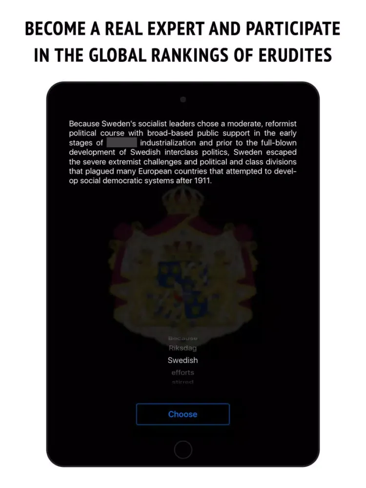 Capturas de tela do Sweden - the country's history iPad 