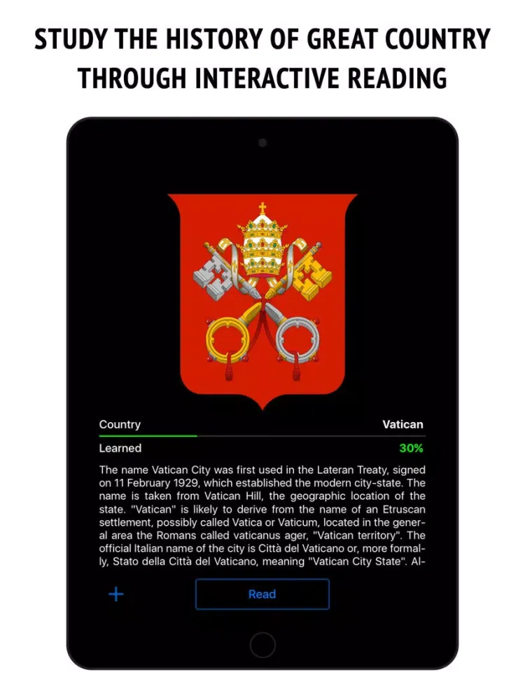 Screenshot di Vatican - the country's history iPad 