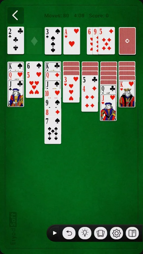 Tangkapan layar Solitaire (Klondike)