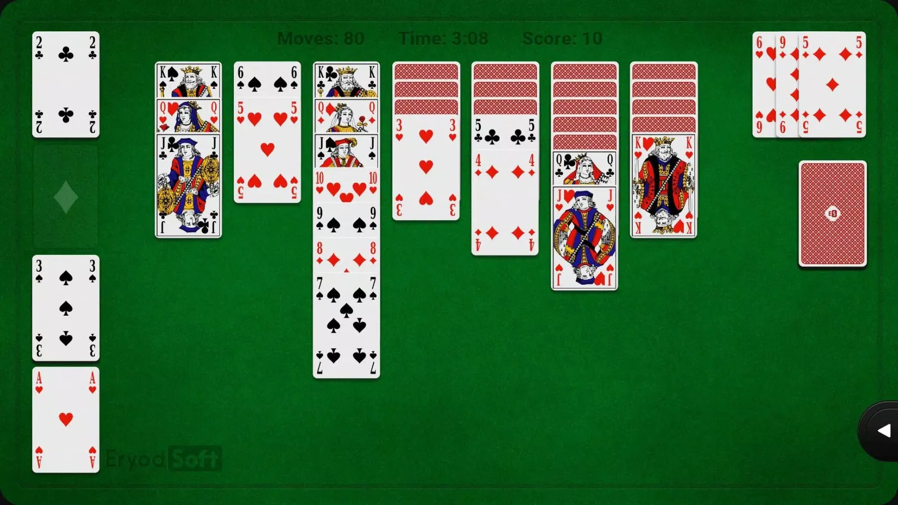 Tangkapan layar Solitaire (Klondike)