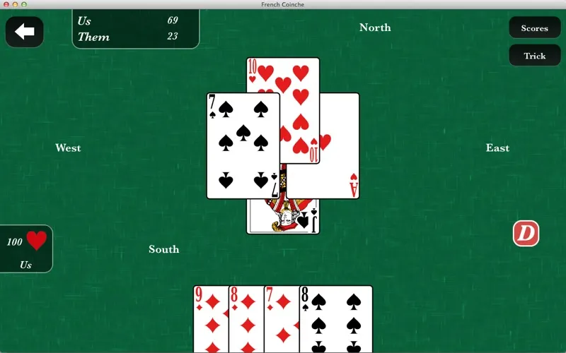 ภาพหน้าจอของ French Coinche / Belote Contree