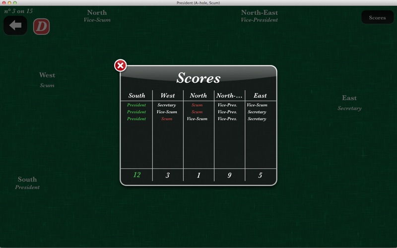 President - Card Game Screenshots