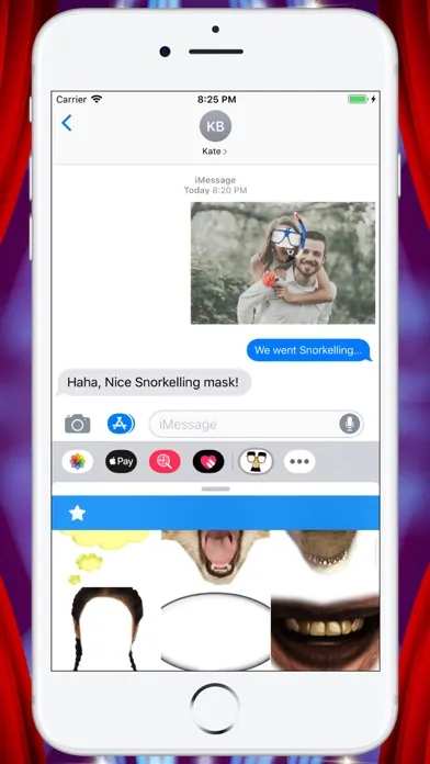 Ảnh chụp màn hình của Funny Face Maker - Stickers