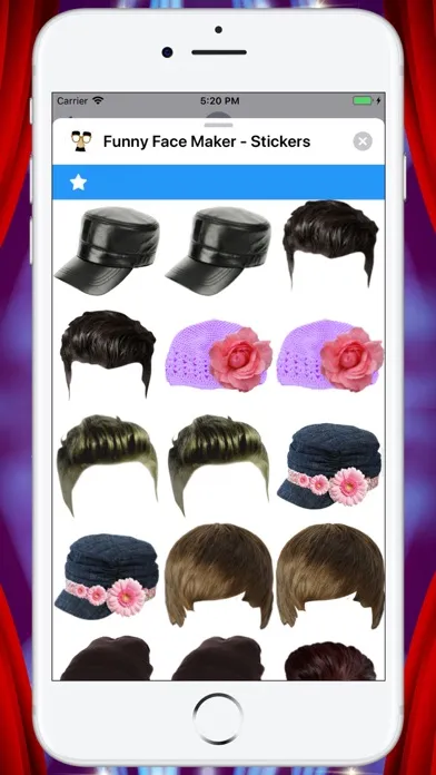 Ảnh chụp màn hình của Funny Face Maker - Stickers