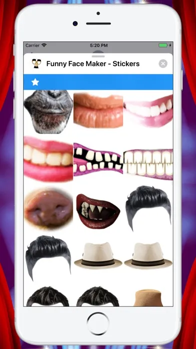Ảnh chụp màn hình của Funny Face Maker - Stickers