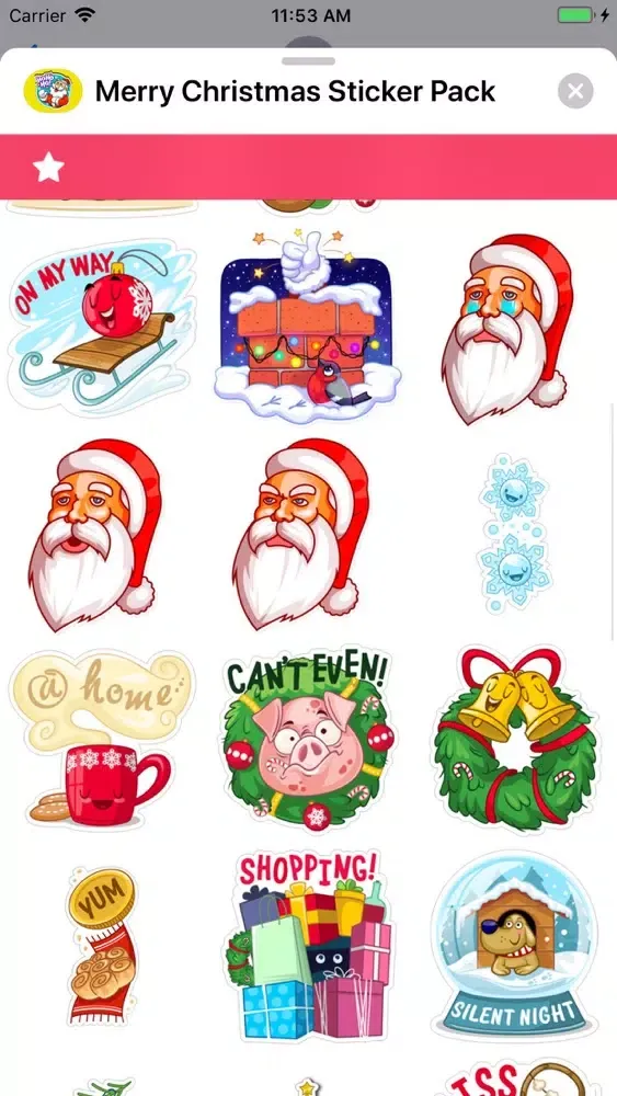 Скриншоты Merry Christmas Sticker Pack !