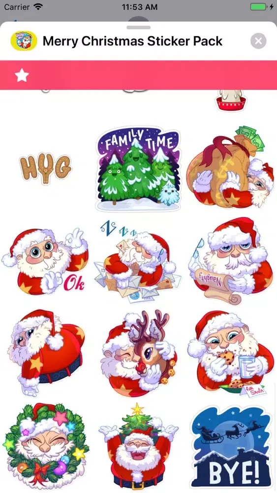 Скриншоты Merry Christmas Sticker Pack !