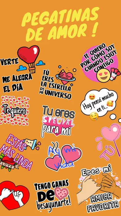 Capturas de pantalla de Pegatinas De Amor