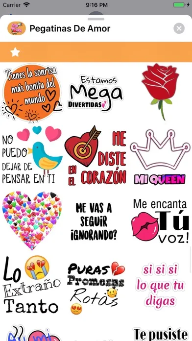 Capturas de pantalla de Pegatinas De Amor