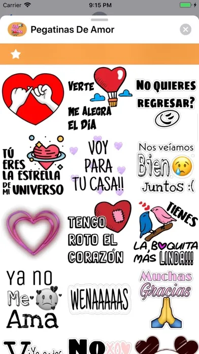 Capturas de pantalla de Pegatinas De Amor