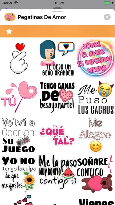 Capturas de pantalla de Pegatinas De Amor