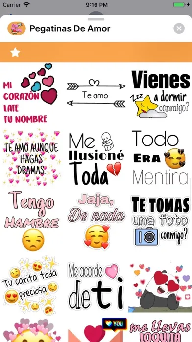 Capturas de pantalla de Pegatinas De Amor