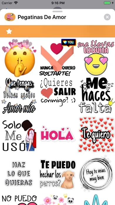 Capturas de pantalla de Pegatinas De Amor