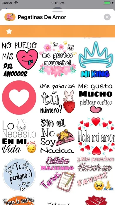 Capturas de pantalla de Pegatinas De Amor