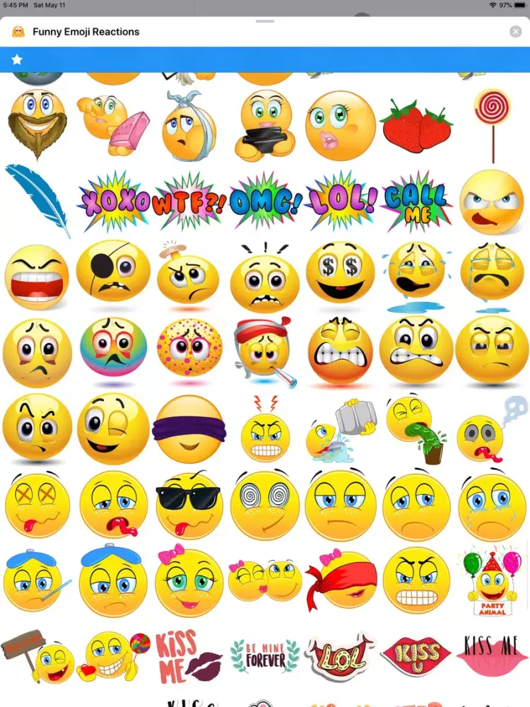 Funny Emoji Reactions iPad  Screenshots