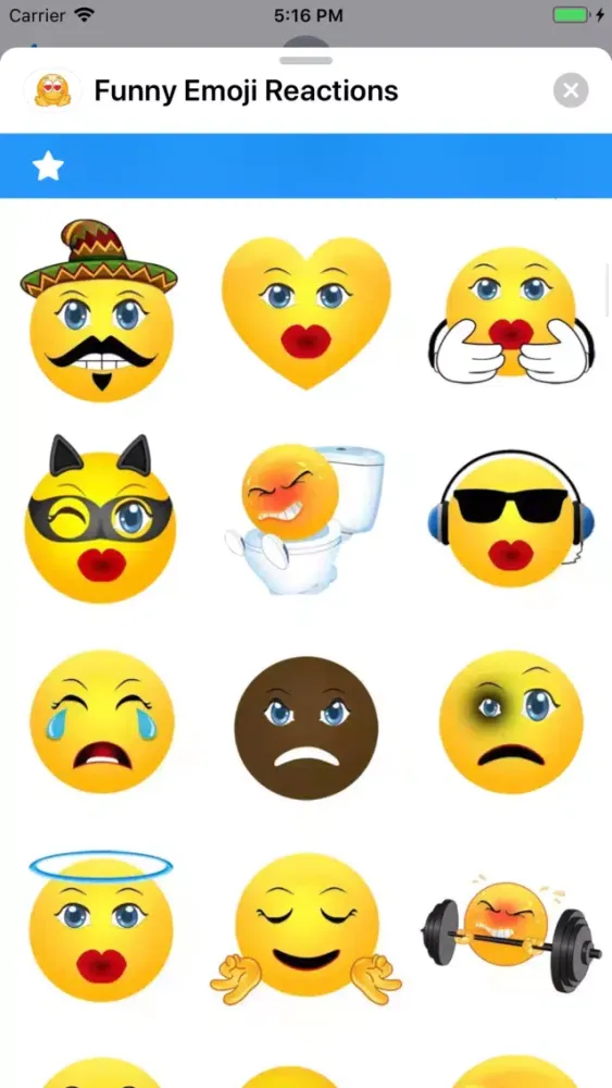 Funny Emoji Reactions Screenshots