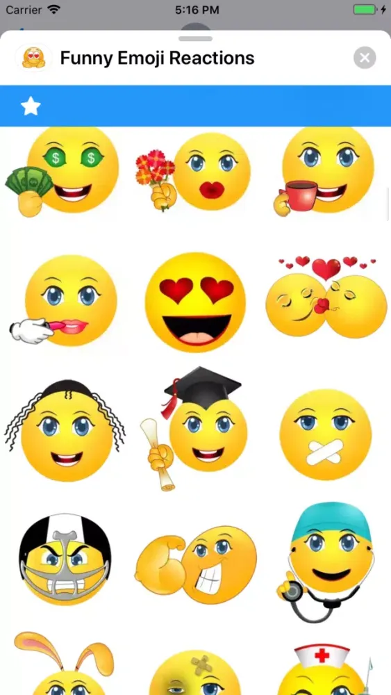 Funny Emoji Reactions Screenshots