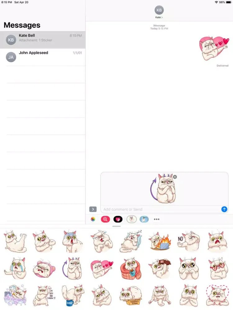 Скриншоты Wilfred Warrior Stickers iPad 