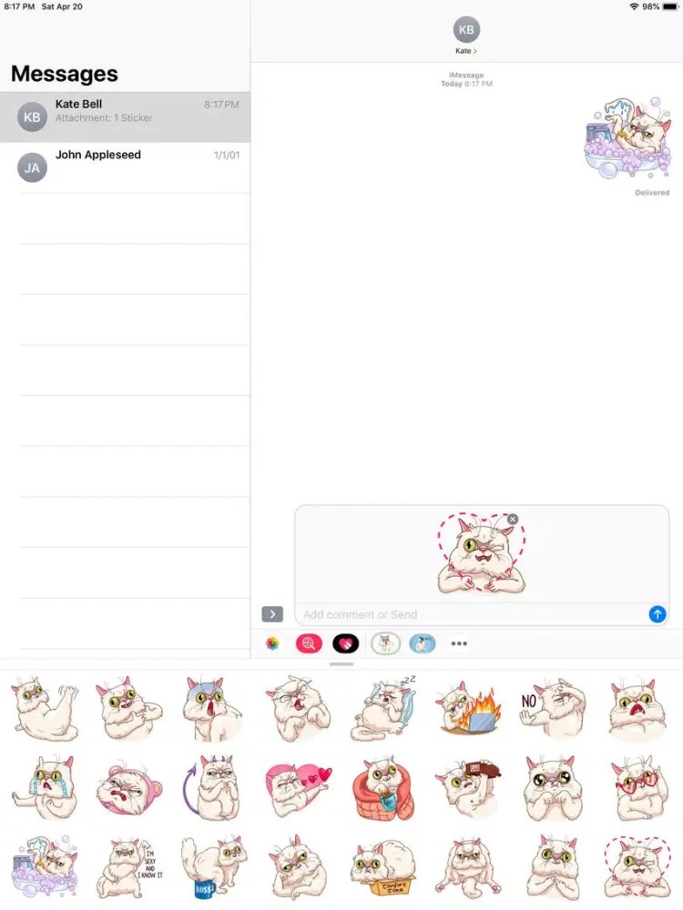 Скриншоты Wilfred Warrior Stickers iPad 